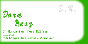 dora mesz business card